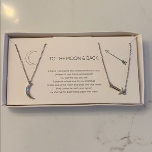 To The Moon and Back Friend Necklaces